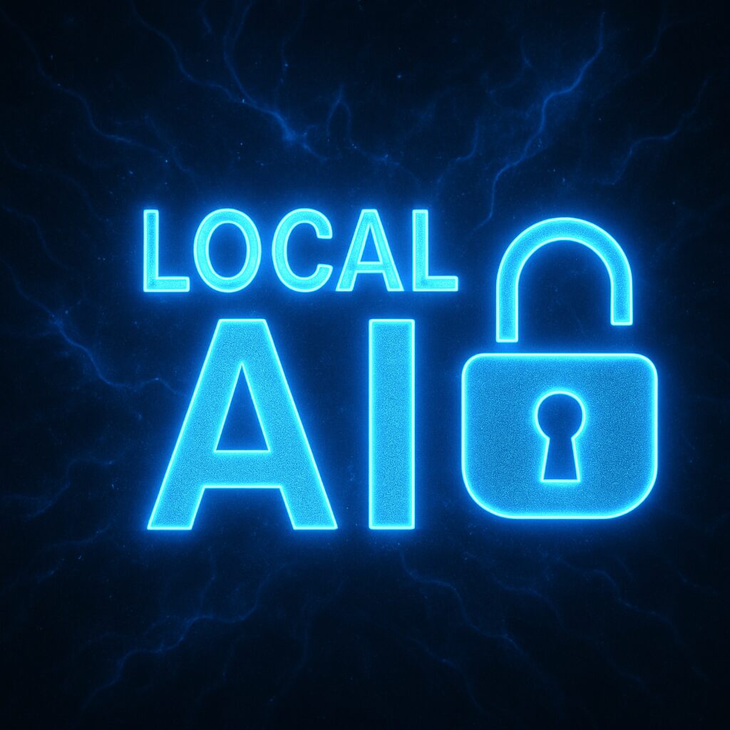 Local AI with an unlocked padlock